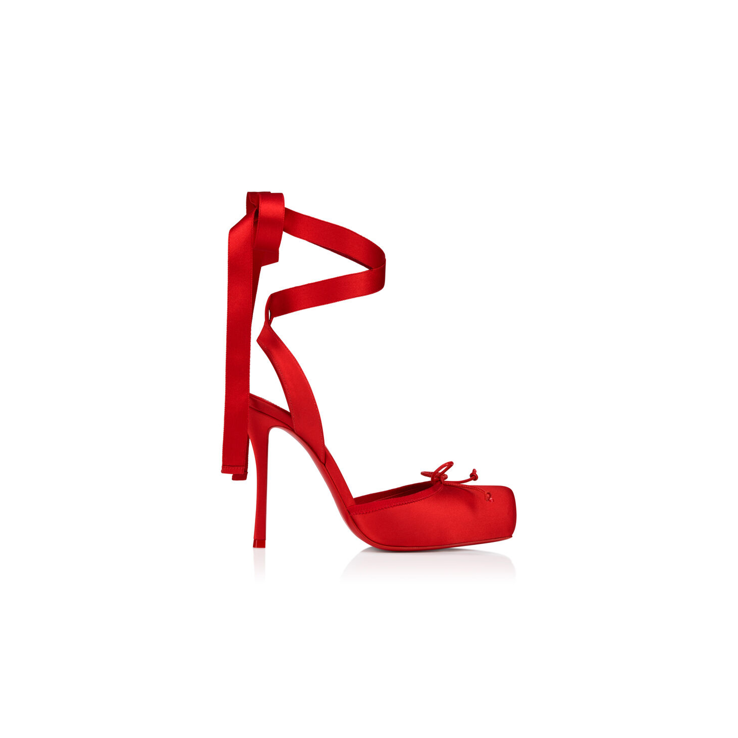 CHRISTIAN LOUBOUTIN CASSIA LACE UP 100 MM STRAPPY PUMPS 1250498R558